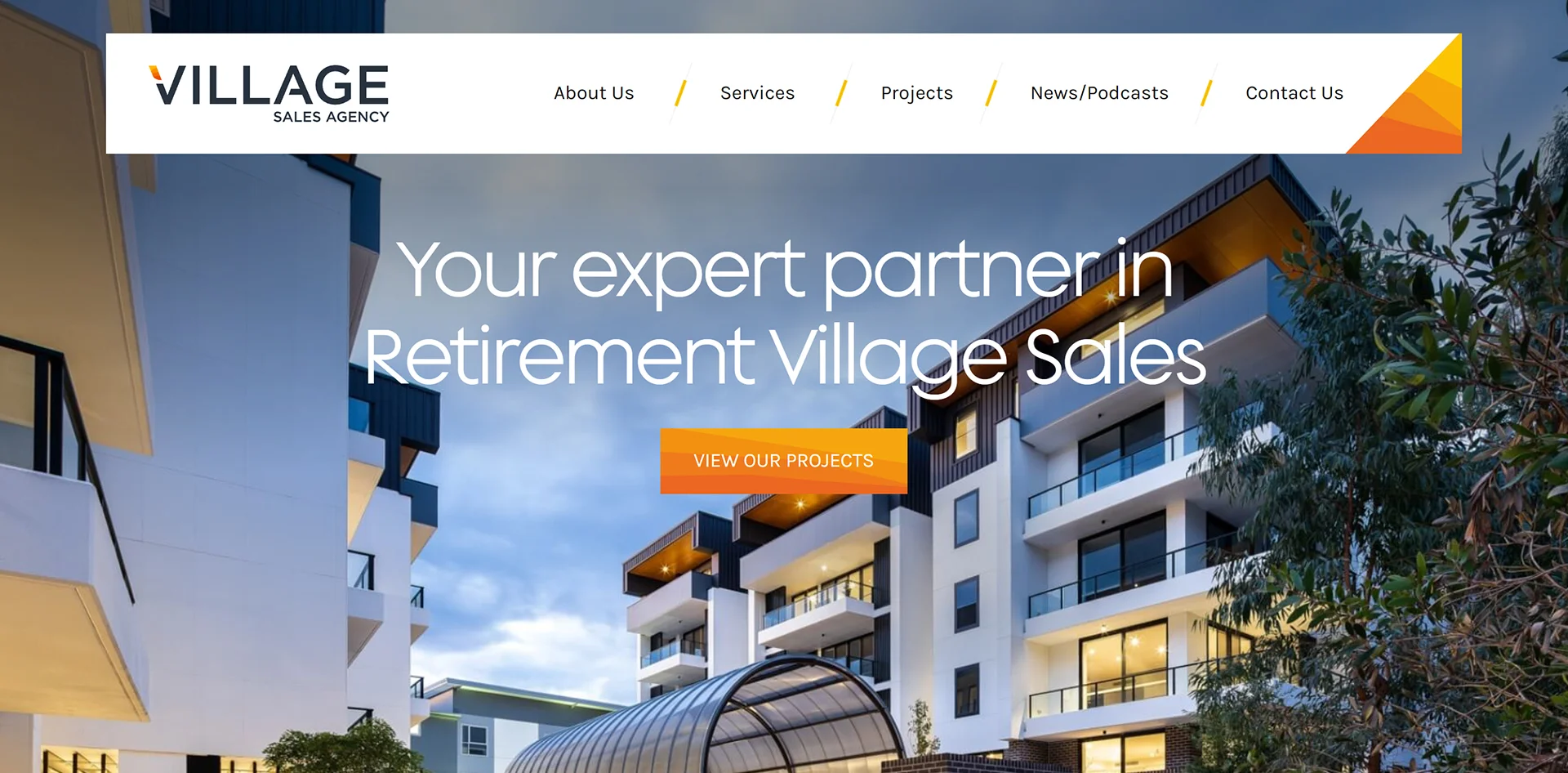 village-sale-agency-website-desktop